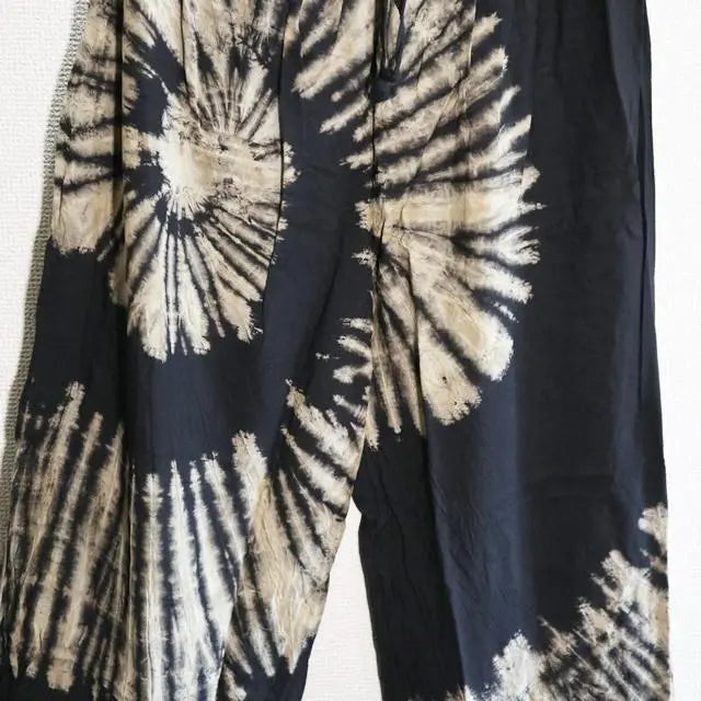 Tie Dialadin Pants - Gold-style Massive Swirl Tie Dye Black No.088273