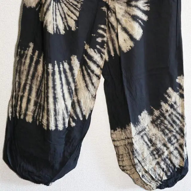 Tie Dialadin Pants - Gold-style Massive Swirl Tie Dye Black No.088273