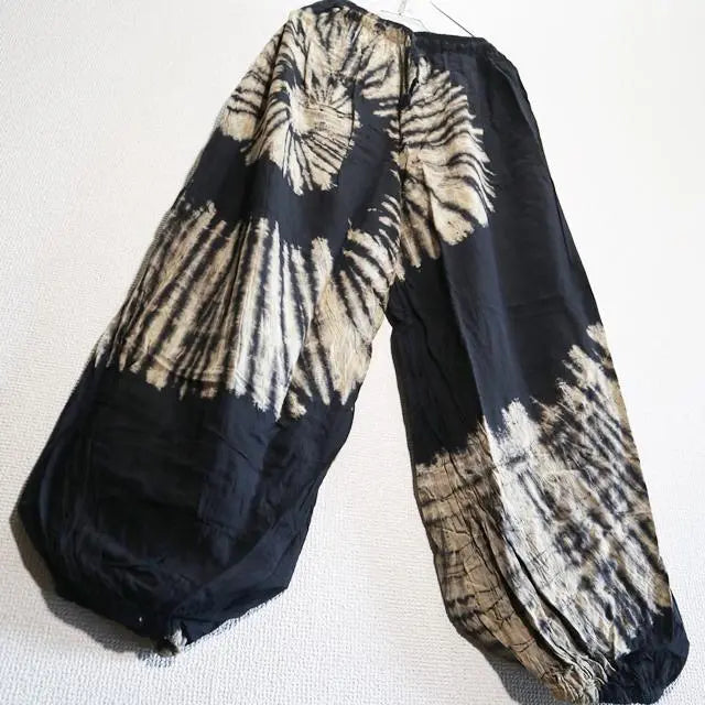 Tie Dialadin Pants - Gold-style Massive Swirl Tie Dye Black No.088273