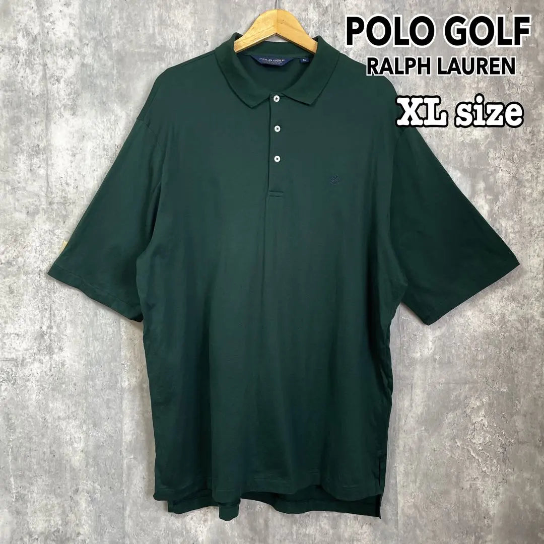 Polo Golf Ralph Lauren Polo Shirt Border XL Embroidered Logo Green Old-wear