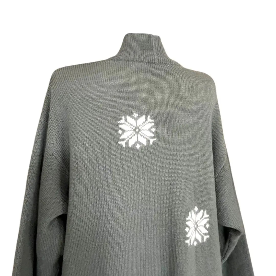 Super rare Italian made high-quality knit long coat, fluffy, angola, high quality, snowflake