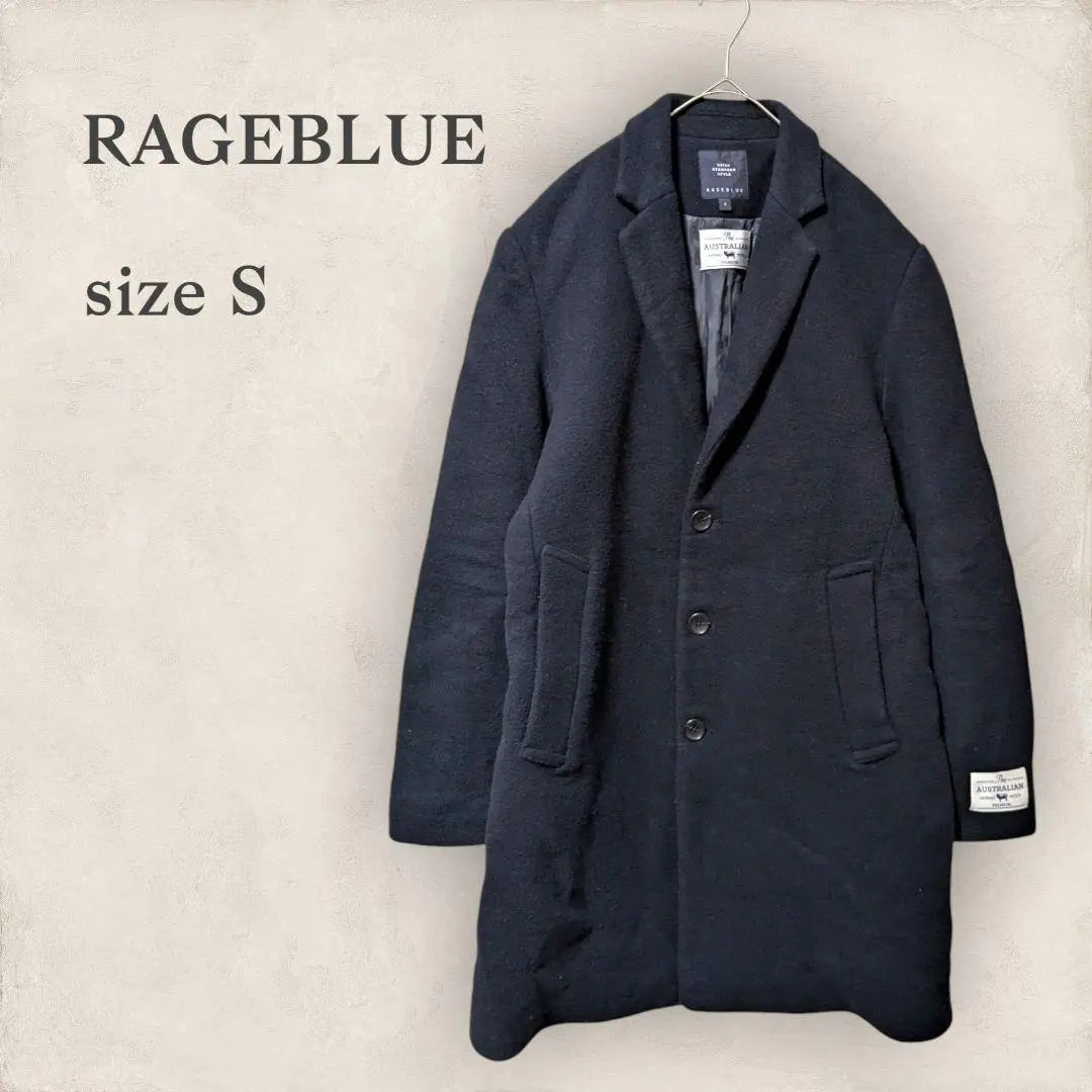 [Rageblue] Merino Wool Court Australian Men's Men's Navy | 【RAGEBLUE】メリノ　ウール　コート　オーストラリアン　紳士　メンズ　紺