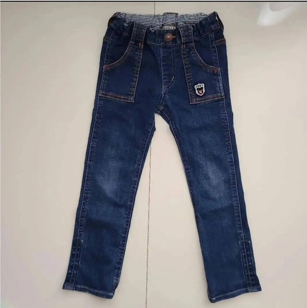 Miki House Double Bee Pants Sbon Denim 110cm Kids