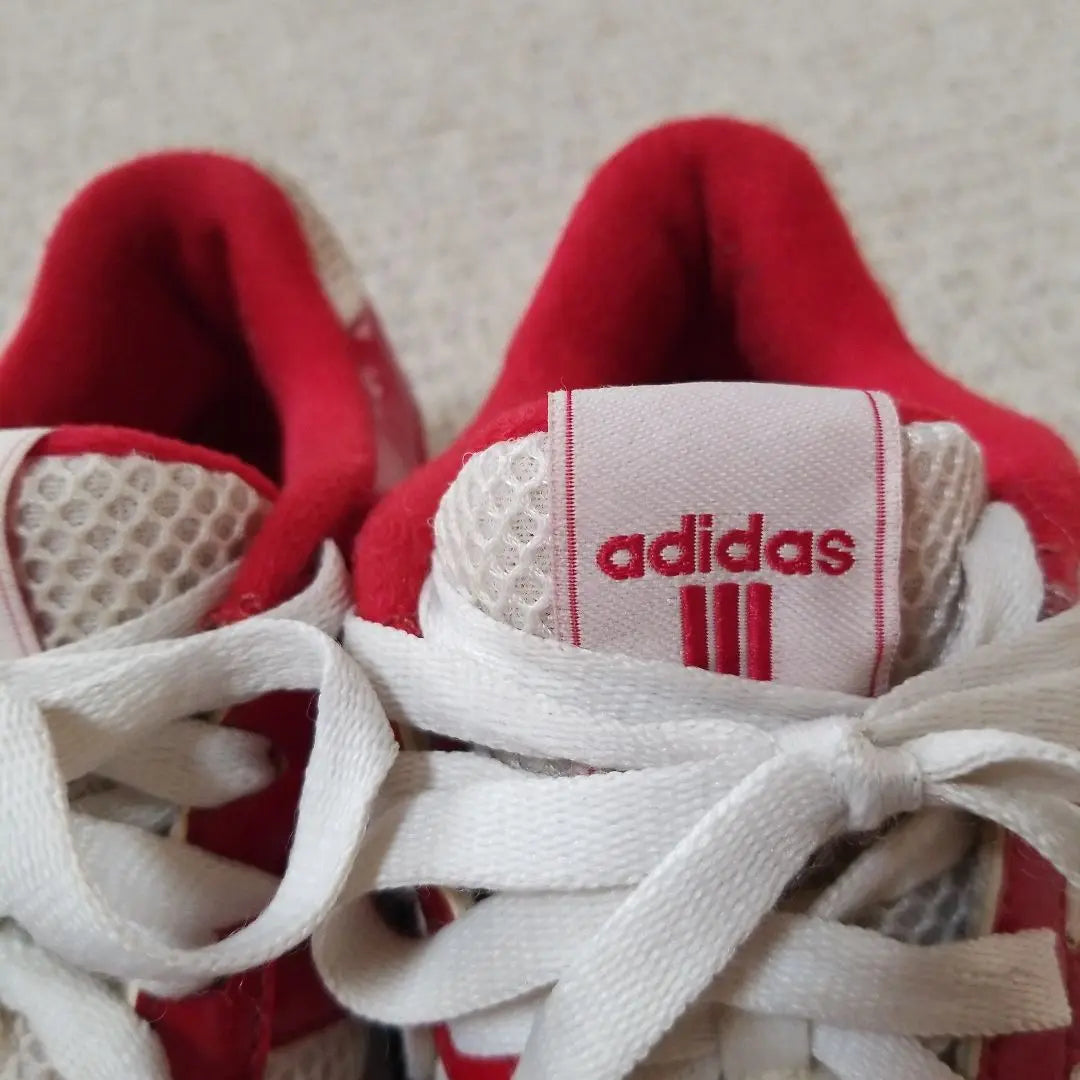 Adidas sneakers white x red 22.5cm