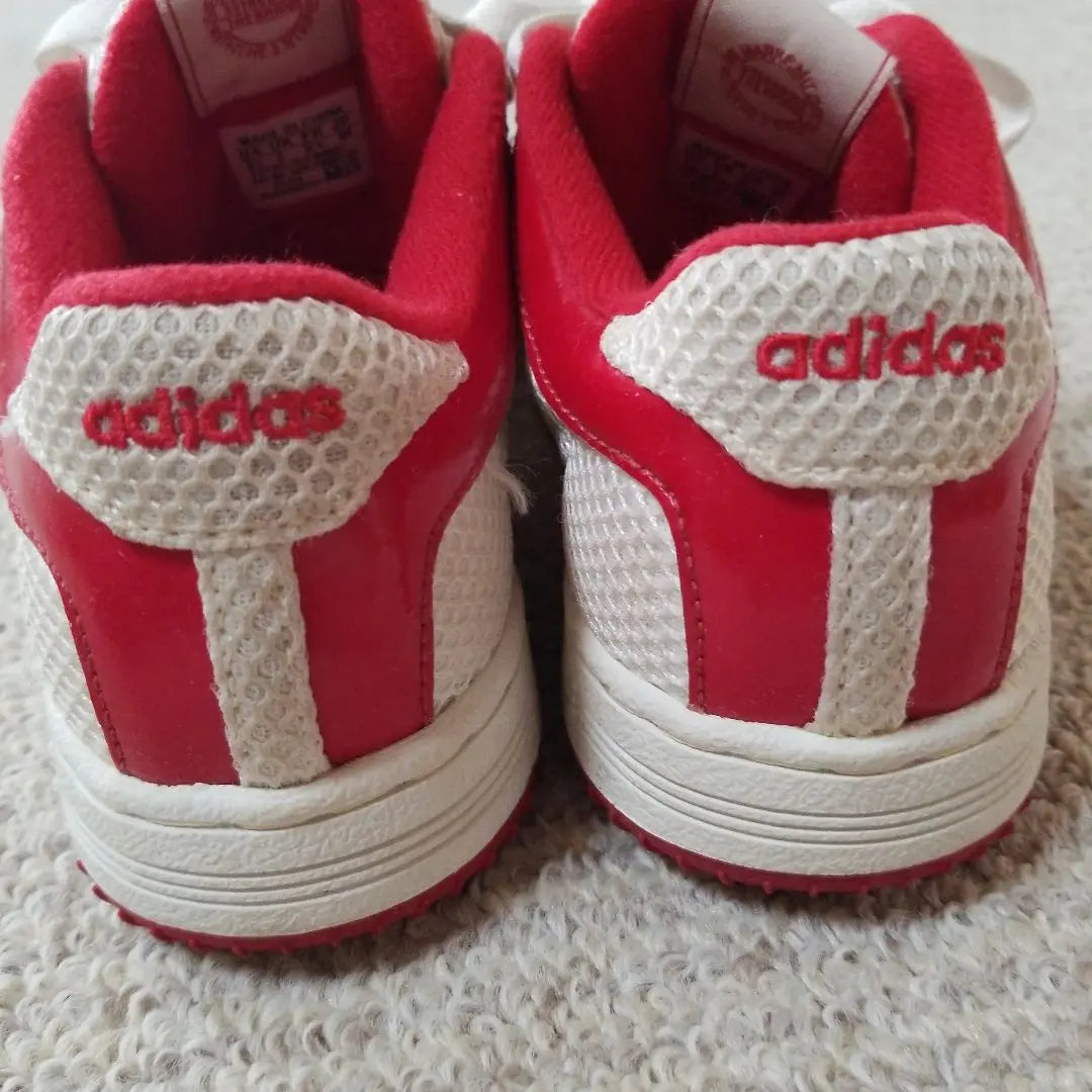 Adidas sneakers white x red 22.5cm