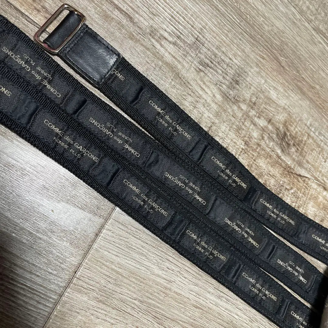 COMME des GARCONS HOMME PLUS logo belt