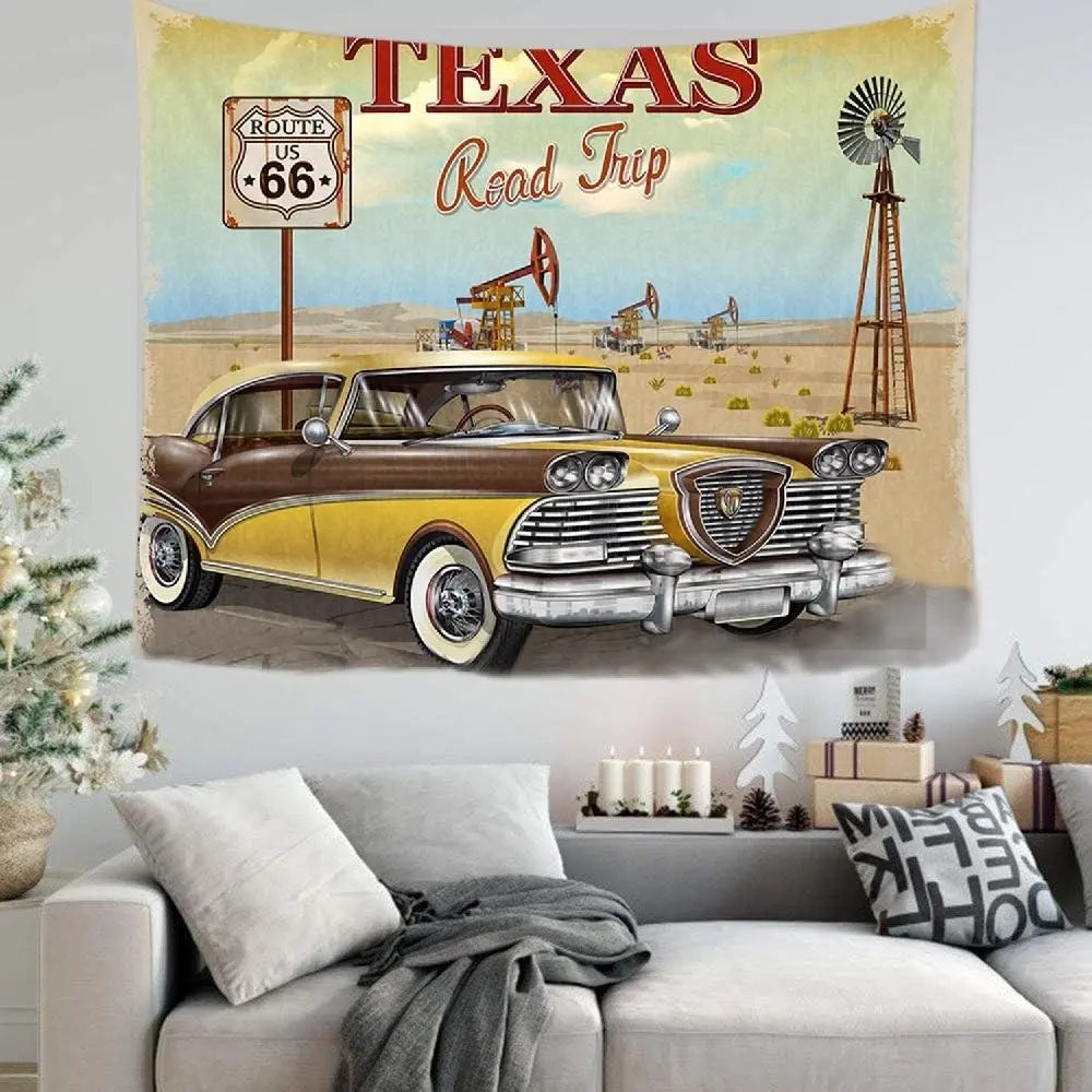 Route66 American Big Tapestry Garage Flag 150cm 10