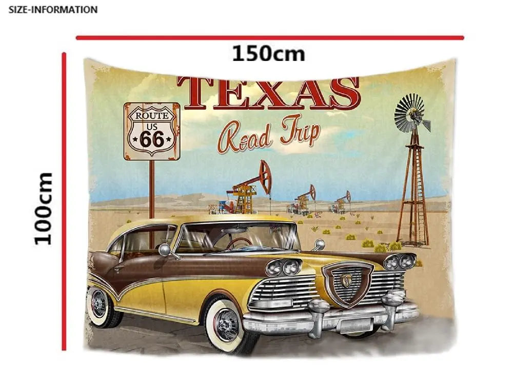 Route66 American Big Tapestry Garage Flag 150cm 10