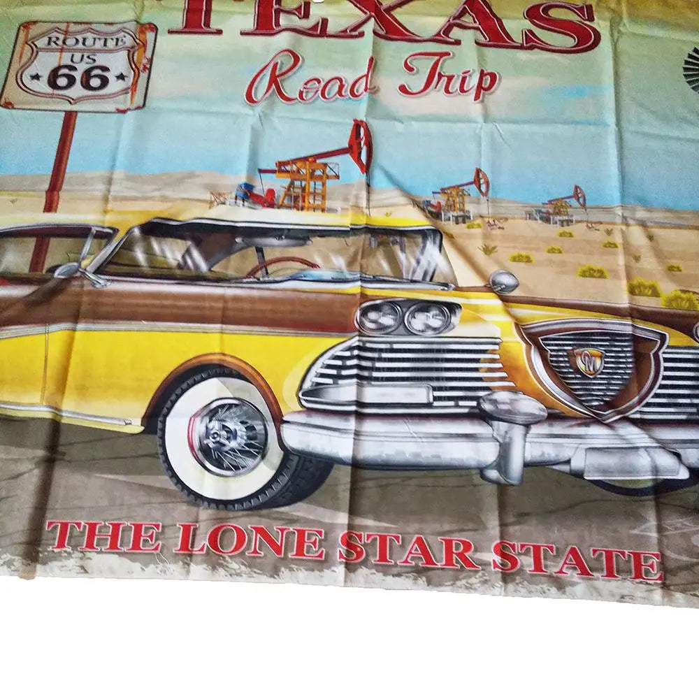 Route66 American Big Tapestry Garage Flag 150cm 10