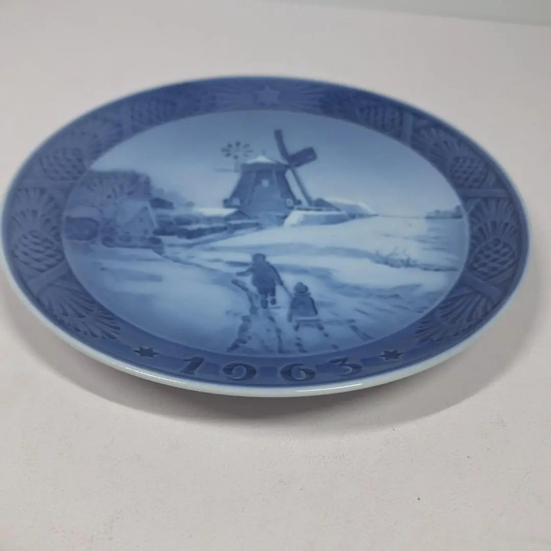 ⭕ Royal Copenhagen 1963 Showa 63 Year plate windmill e159