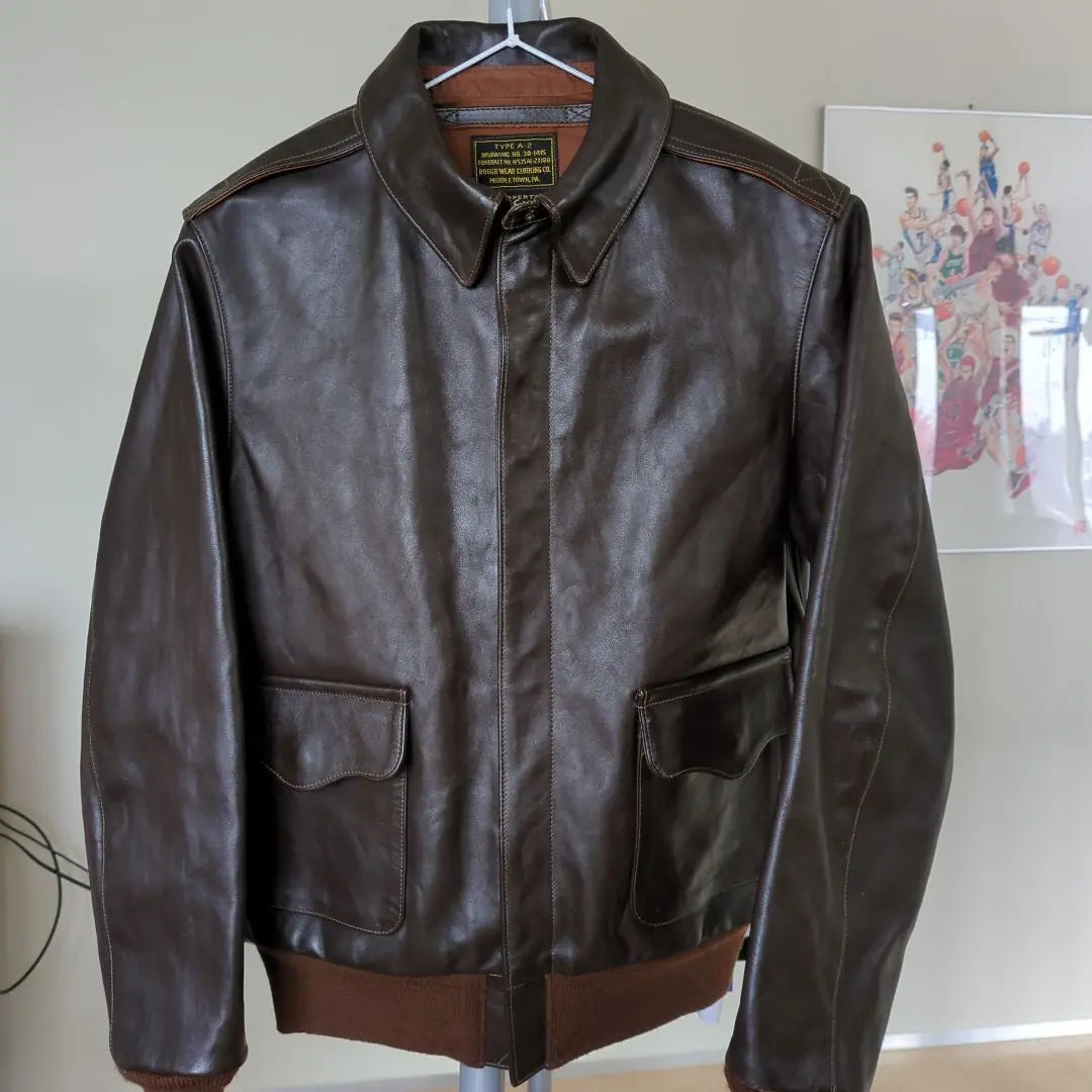 THE REAL MCOY'S Rogue Wear A-2 Leather Jacket 38