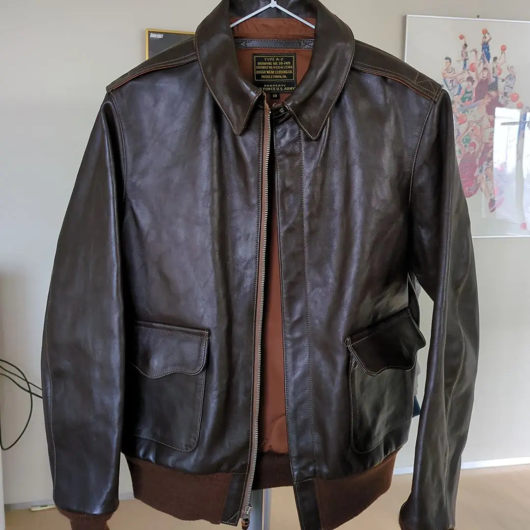 THE REAL MCOY'S Rogue Wear A-2 Leather Jacket 38