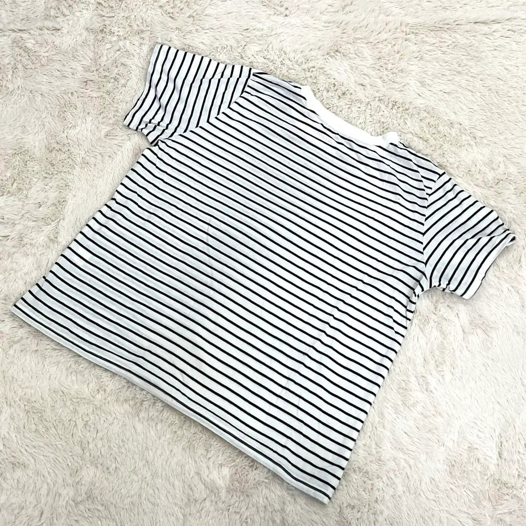 ✨️Good condition✨️Stripe shirt large white summer item