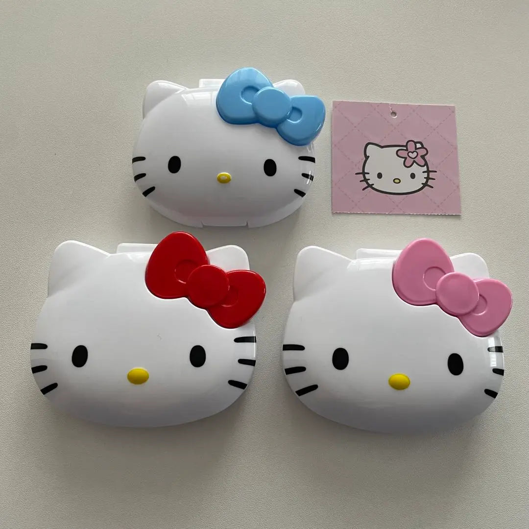 Estuche para medicamentos de Hello Kitty de Sanrio, estuche para artículos pequeños, juego de 3