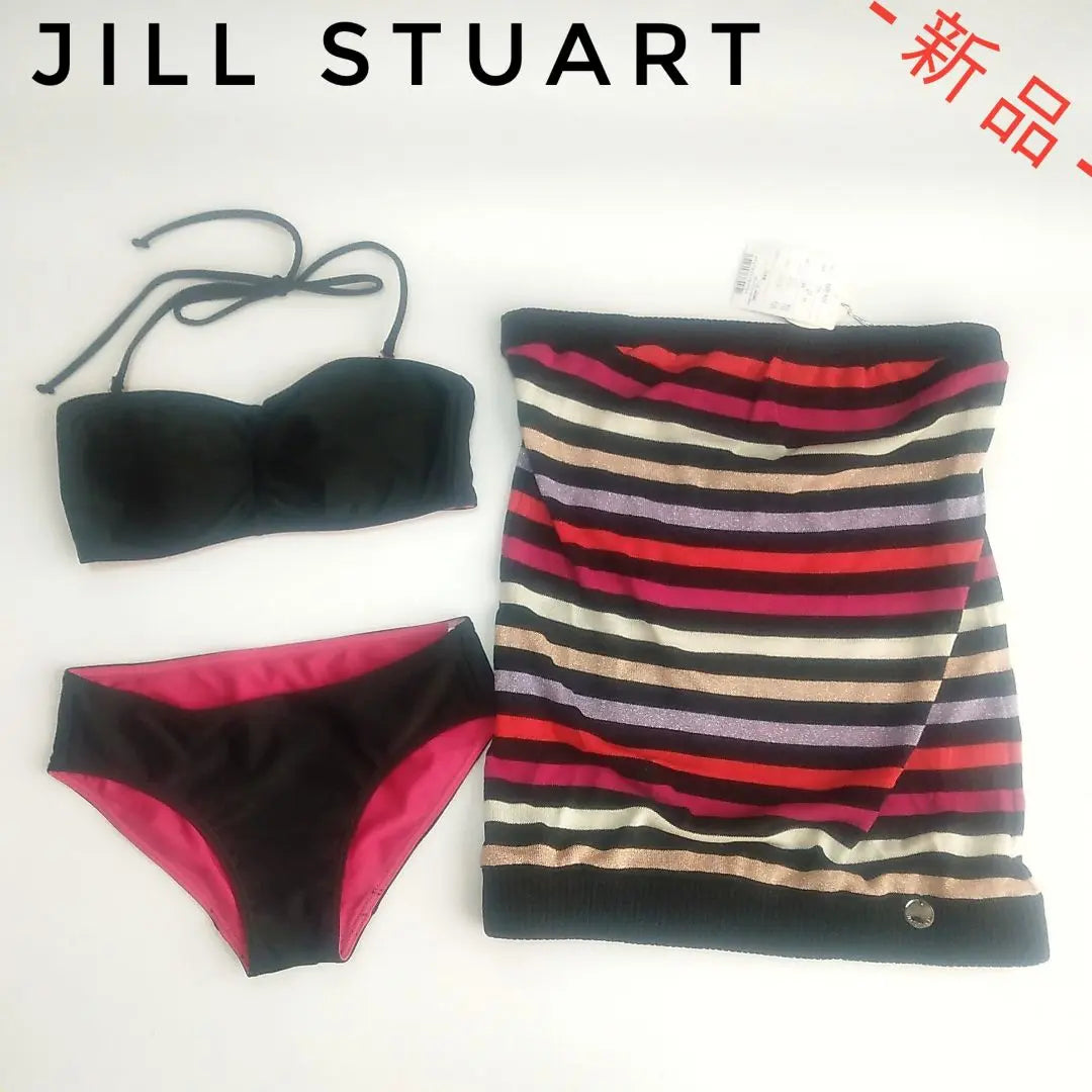 [Regular price: 17,600 yen] Jill Stuart Bikini 3-piece set with bare top PK 9M