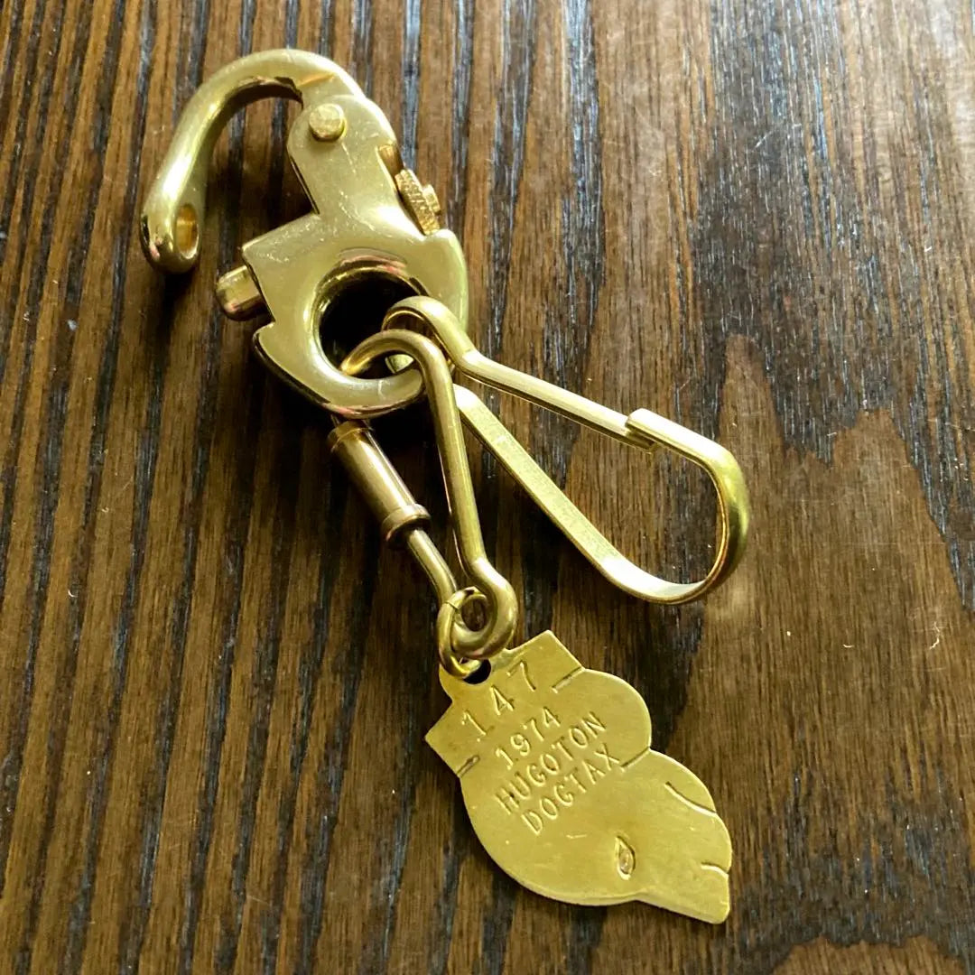 Brass brass key chain dog tag USA American street used clothes | 真鍮 ブラス キーホルダー ドッグタグ USA アメリカ ストリート 古着