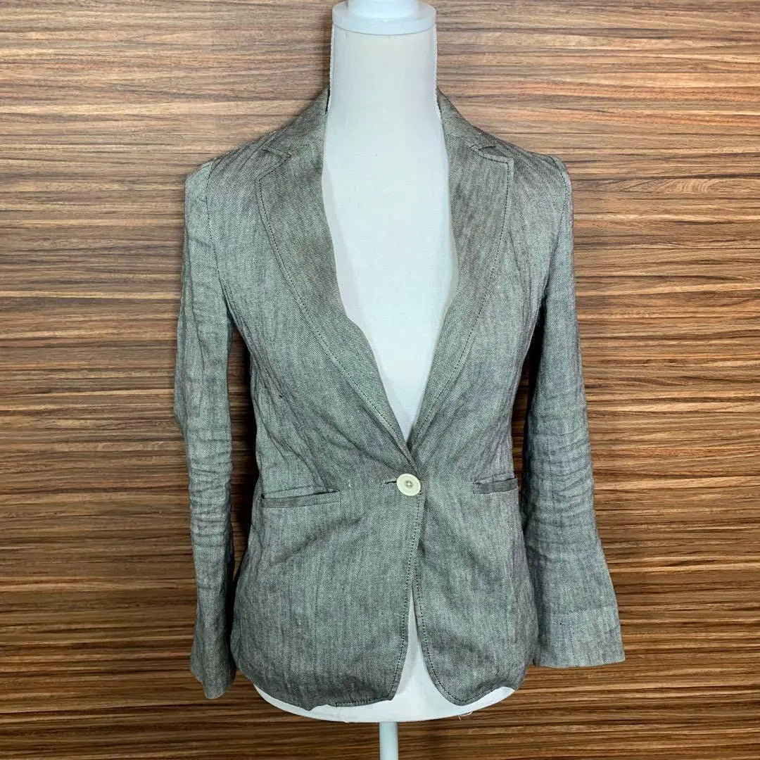 Chaqueta United Arrows Toukyo Exterior 36 Talla S equivalente gris | ユナイテッドアローズトウキョウ ジャケット アウター 36サイズ S相当 灰色