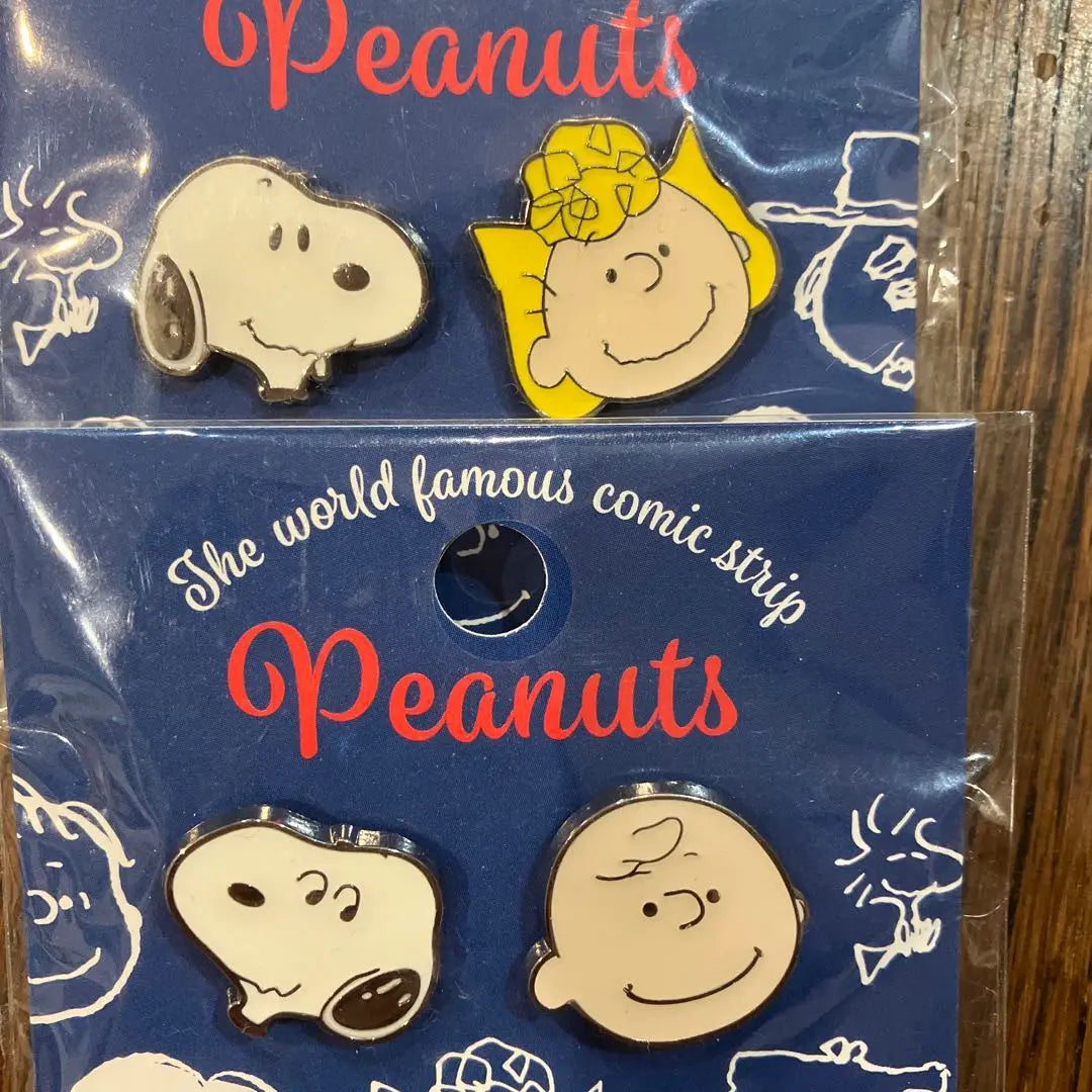 Snoopy Pin Badge Set Charlie Brown Sally