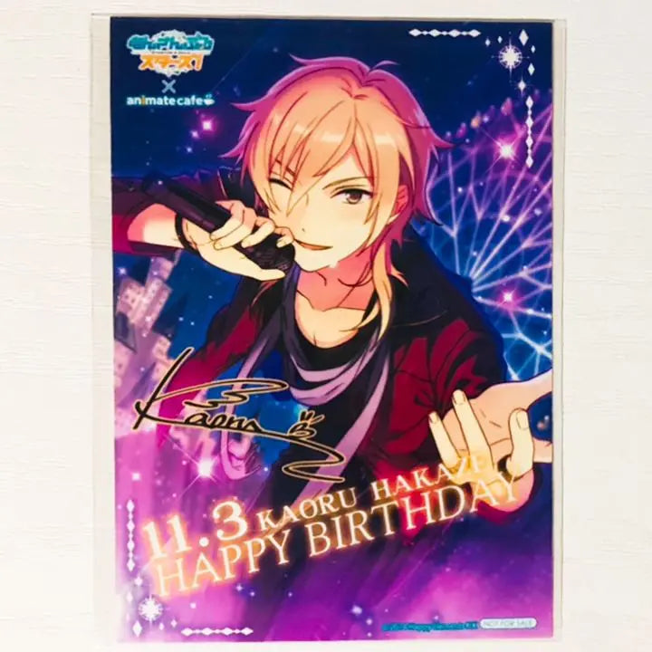 New ★Ensemble Stars ★UNDEAD [Hafu Kaoru] Birthday Bromide ★ 4-piece set