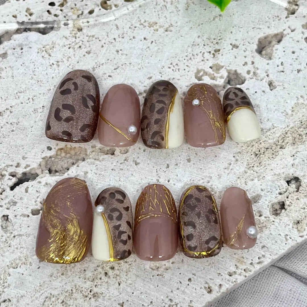 [Order] Nail Tip, Leopard Nail, Magnetic Nail, Adult Nail, Beautiful