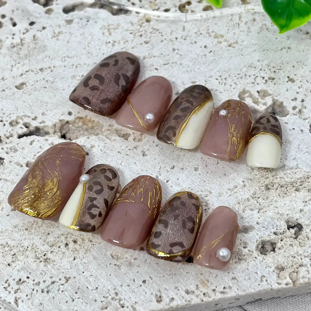 [Order] Nail Tip, Leopard Nail, Magnetic Nail, Adult Nail, Beautiful