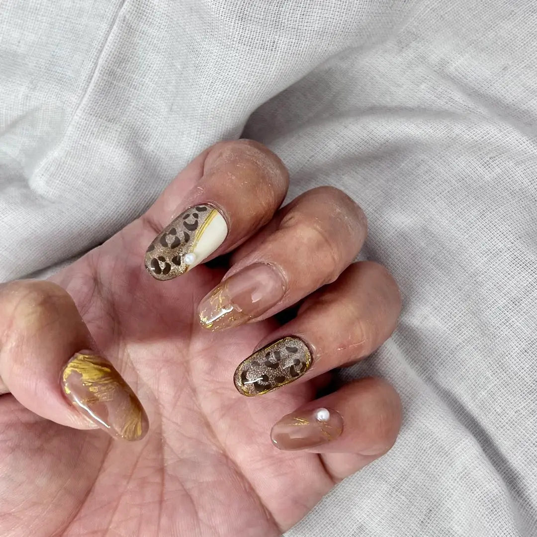 [Order] Nail Tip, Leopard Nail, Magnetic Nail, Adult Nail, Beautiful