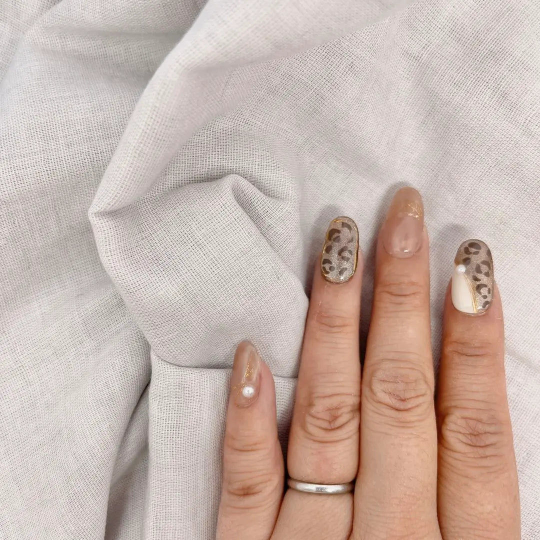 [Order] Nail Tip, Leopard Nail, Magnetic Nail, Adult Nail, Beautiful