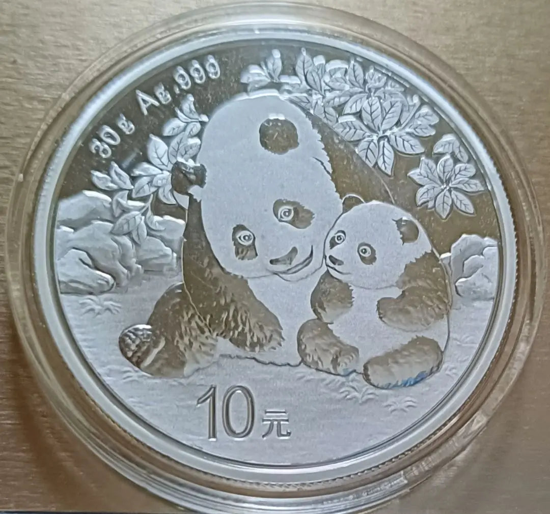 Panda silver coin set of 6 pieces sold