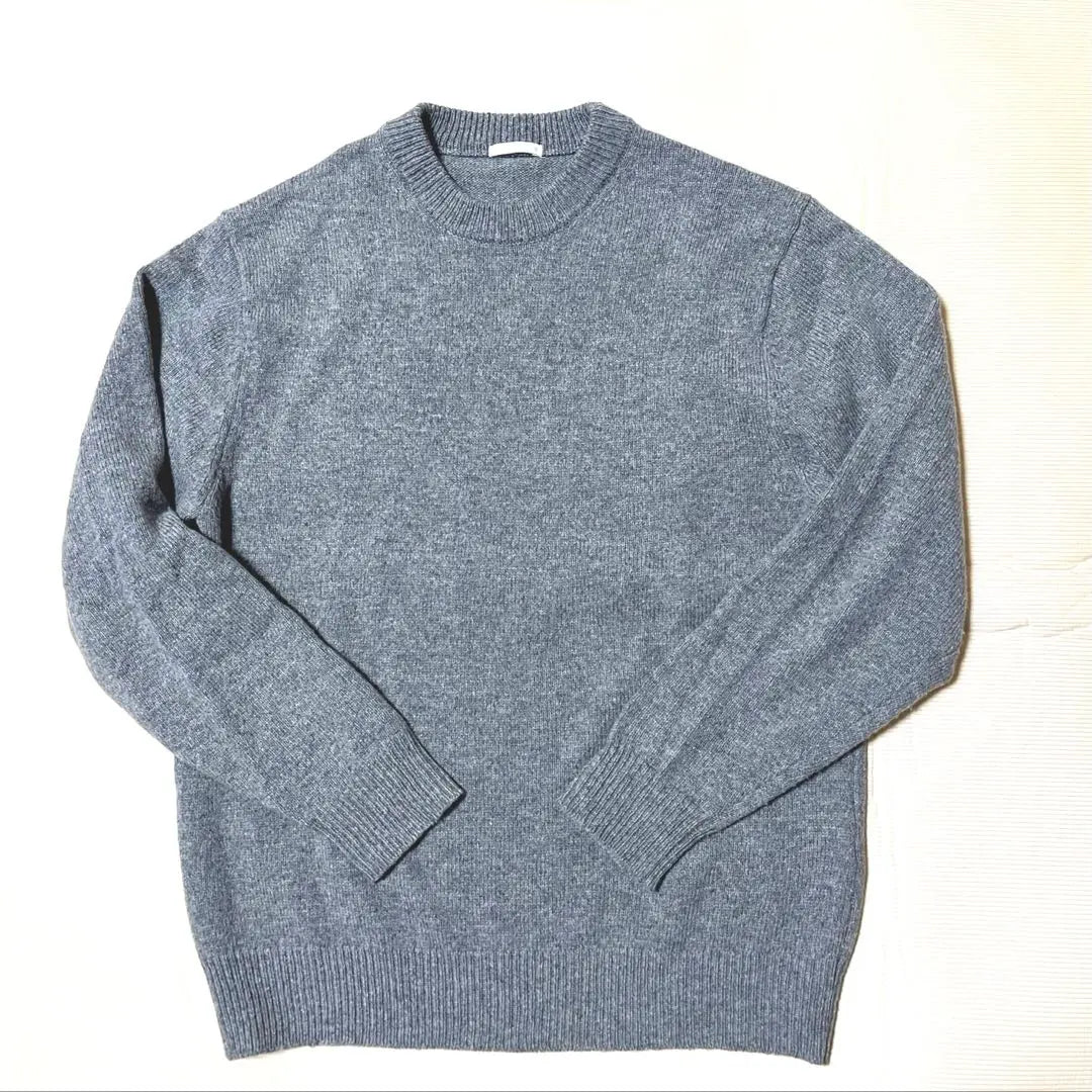 GU Grey Crew Neck Knit Sweater Men's Size M | GU グレー クルーネック ニットセーター メンズMサイズ