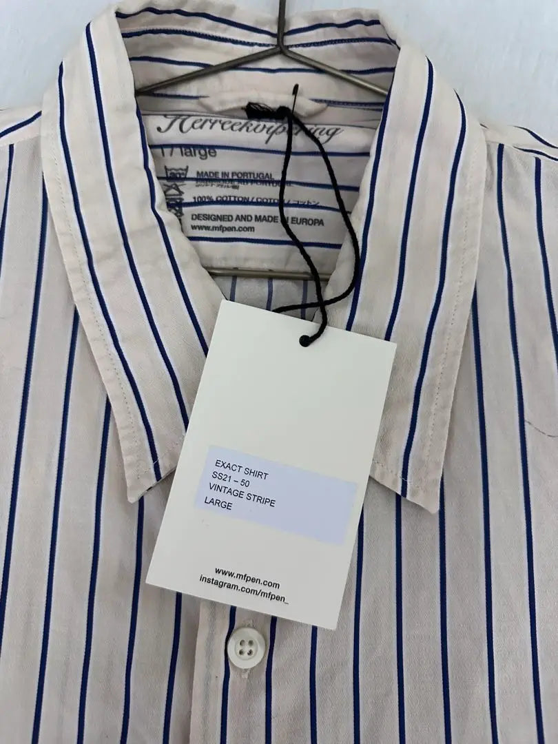 mfpen exact shirt vintage stripe 21ss