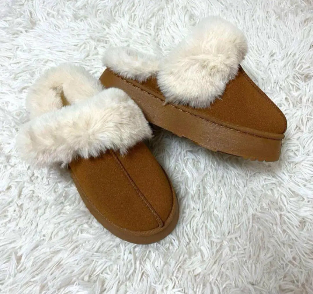 Women's Boots, Mouton, Thick Sole, Slip-ons, Korea, Popular, Boa, Sold out