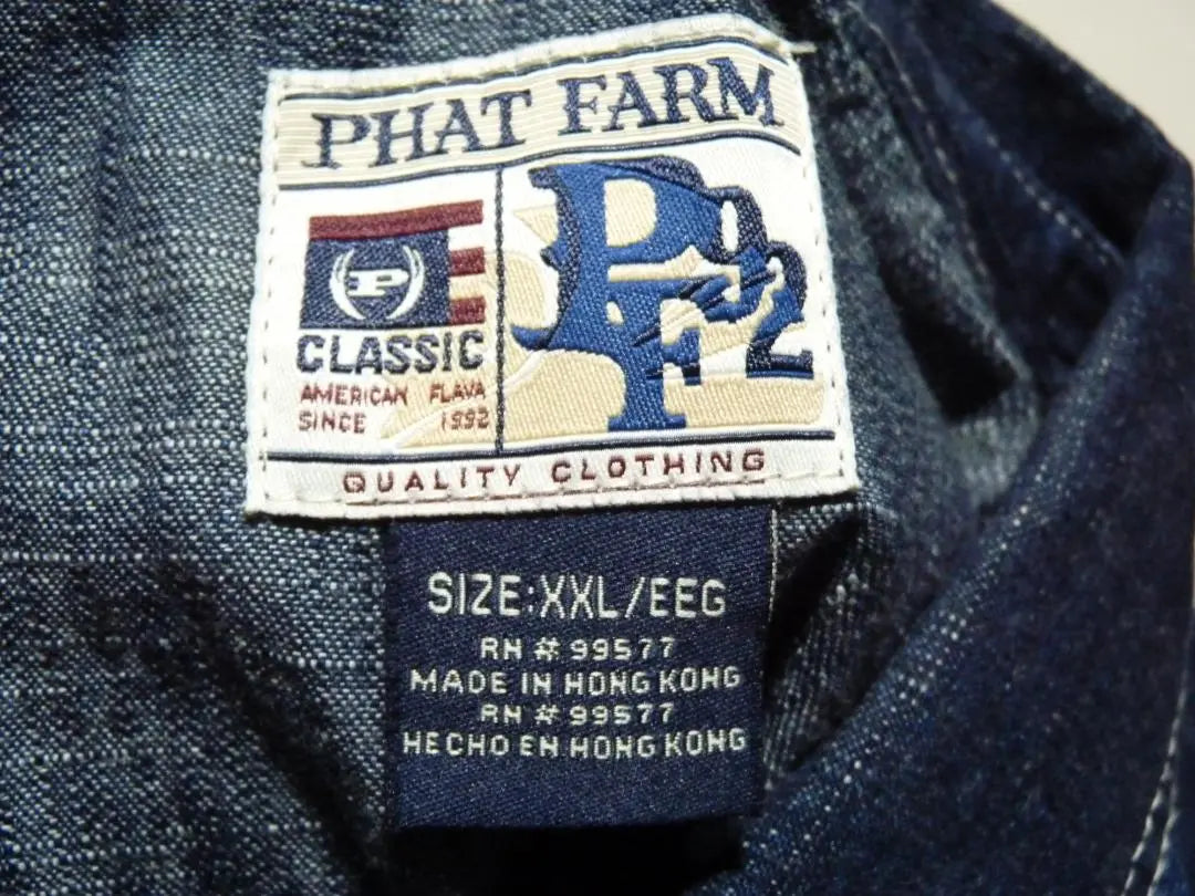 PHATFARM Fat Farm Rare Item All-in-One Indigo 2XL