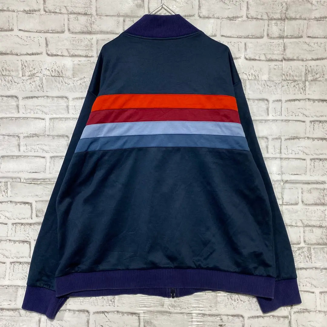 Lacoste jersey track jacket navy xl logo embroidery 18