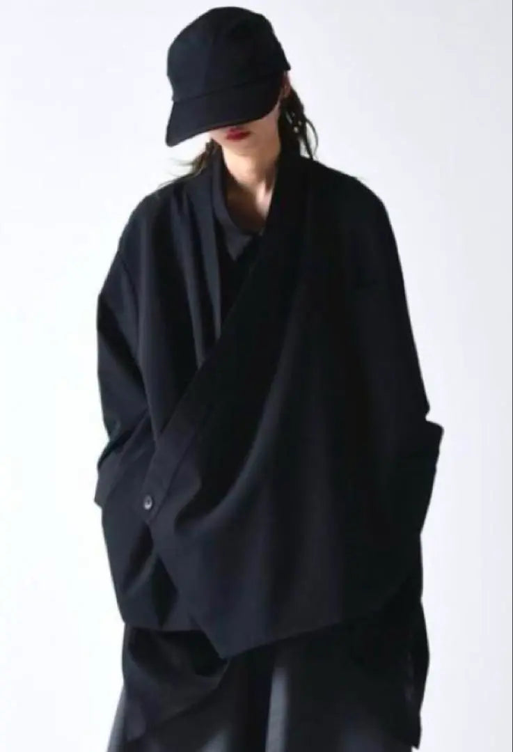 BISHOOL Wool Gabardine KIMONO Jacket