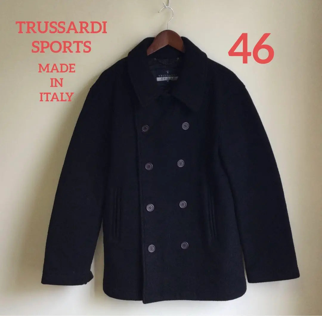 TRUSSARDI SPORTS TRASARDI SPORTS RANA WOOL Blend Coat 46 Made in Italy