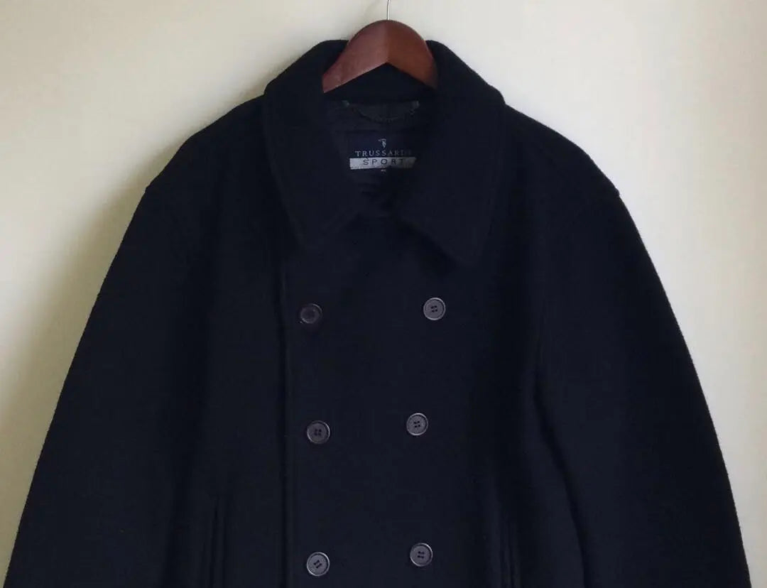 TRUSSARDI SPORTS TRASARDI SPORTS RANA WOOL Blend Coat 46 Made in Italy