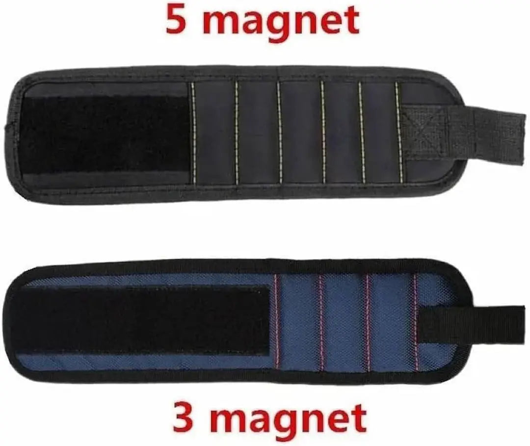 Magnetic wristbands, useful goods, magnet, magnet, carpenter, tools, black