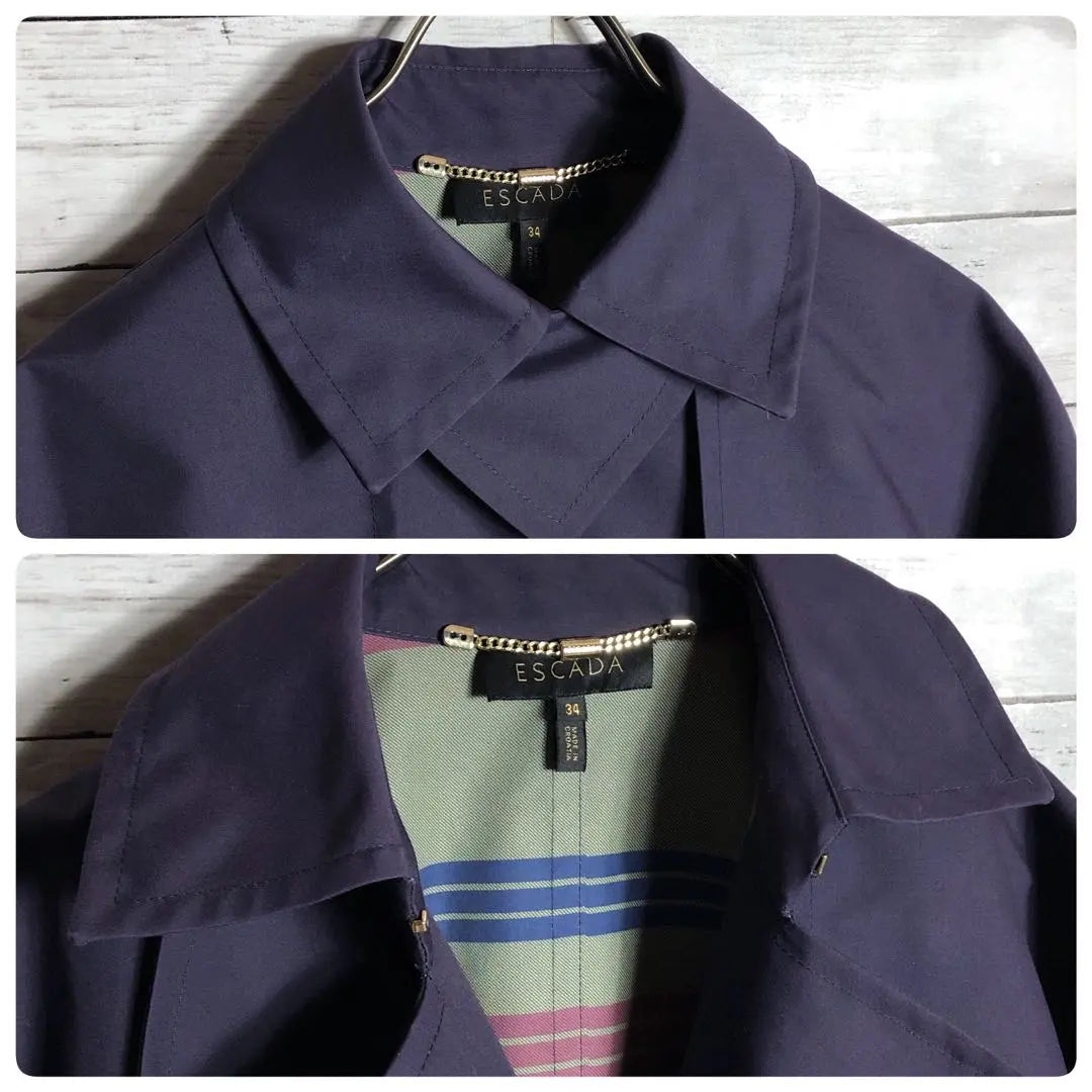 [Top Quality Product] ESCADA Trench Coat, Outer Lining Check, Very Good Condition