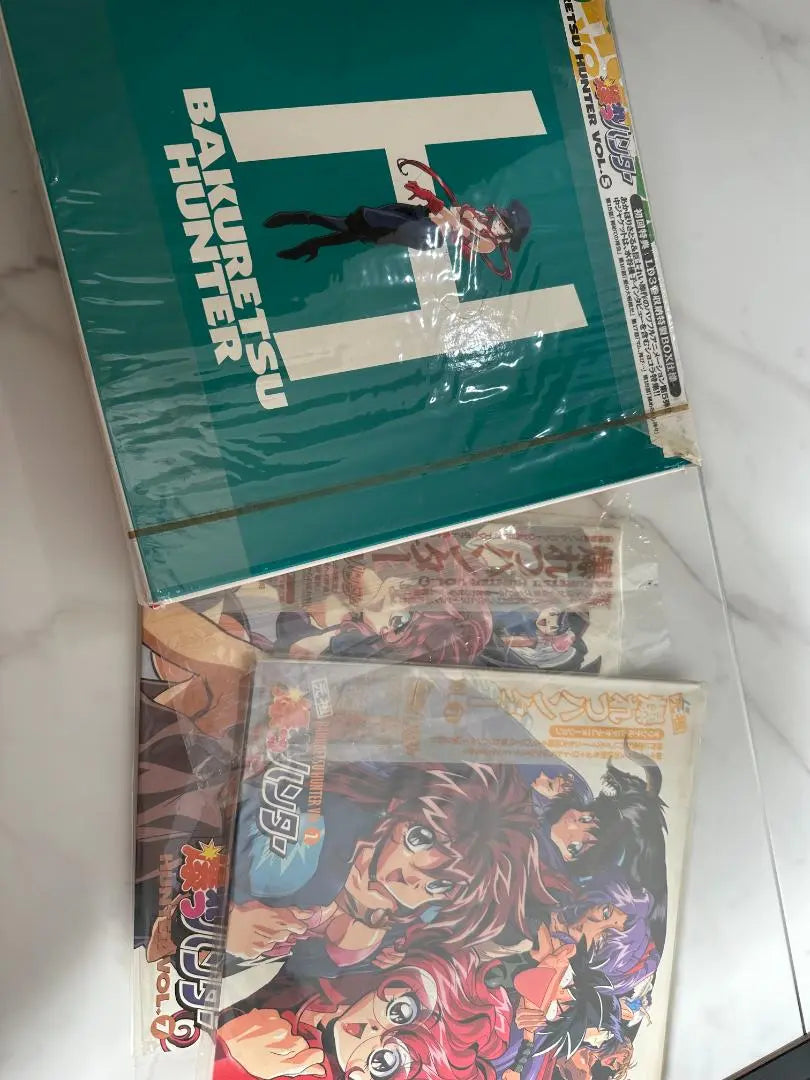 Colección de discos de Bakuretsu Hunter en formato LD