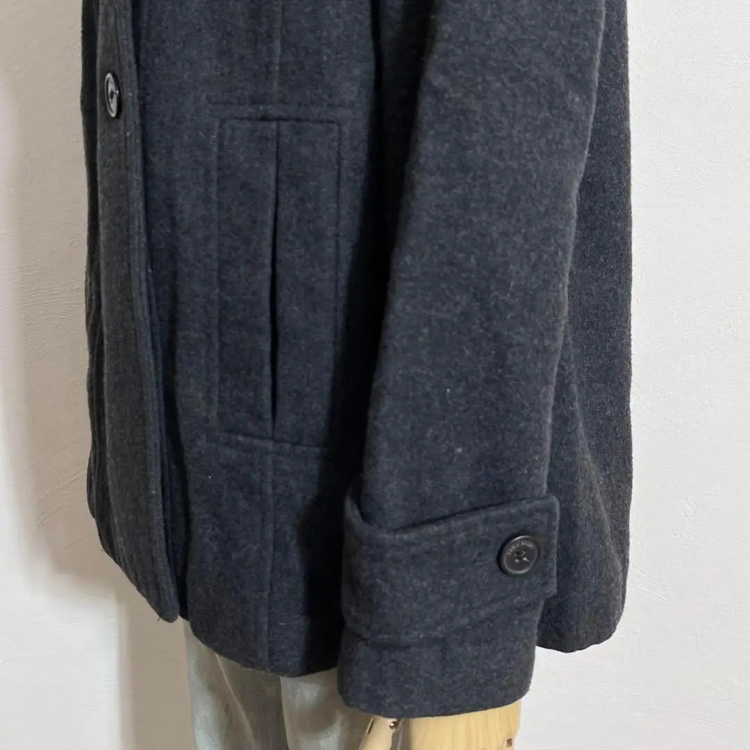 ❤️Popular Zara Basic Gray Hooded Double Button P Coat Jacket S