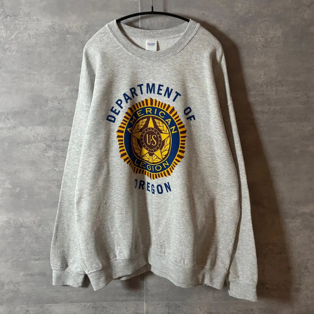 GILDAN American Legion Sweatshirt Gray XL