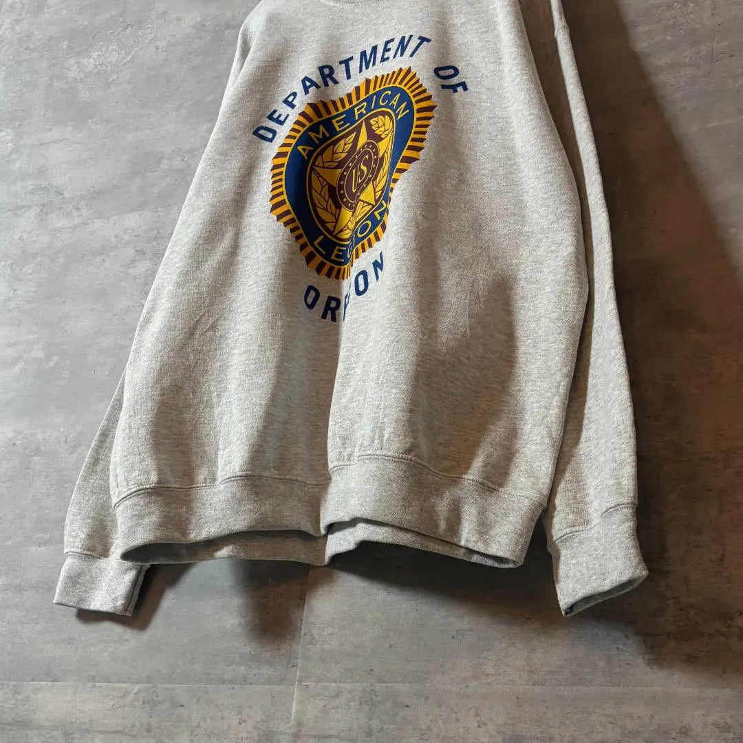 GILDAN American Legion Sweatshirt Gray XL