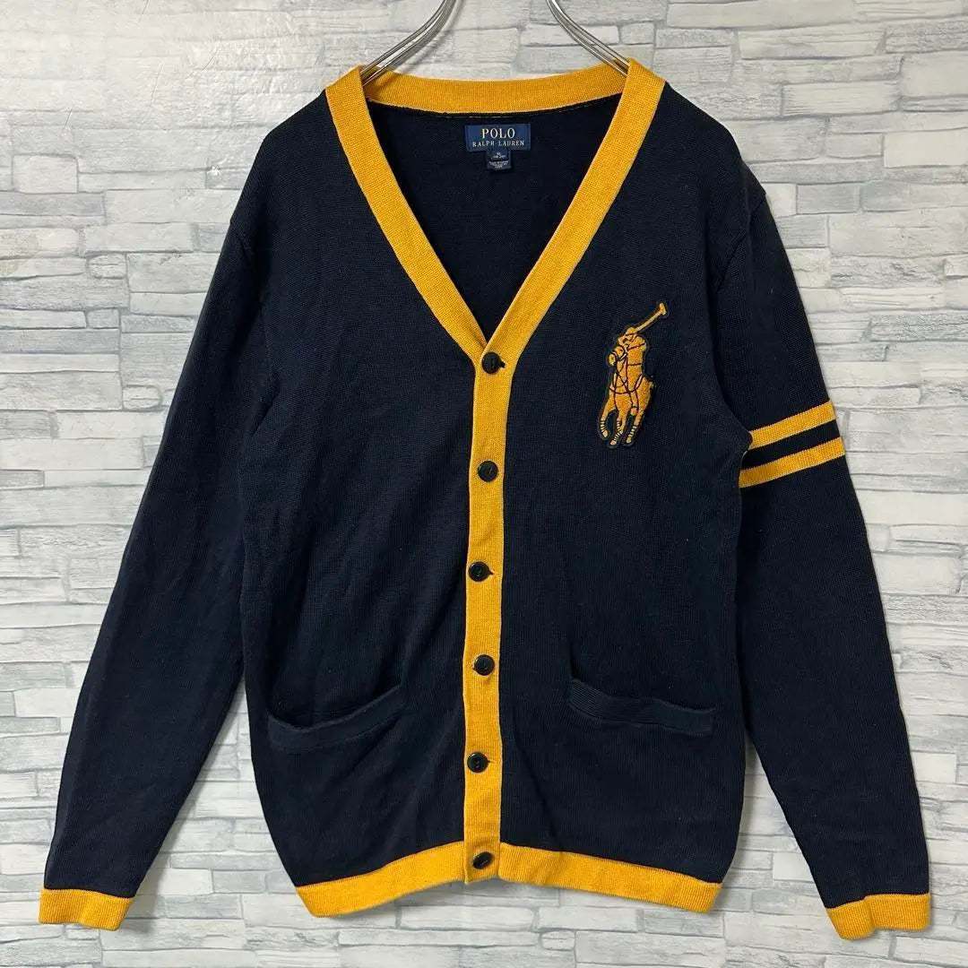 [Raro] Poloral Floren Big Pony Logo Embencan Cardigan M -L equivalente