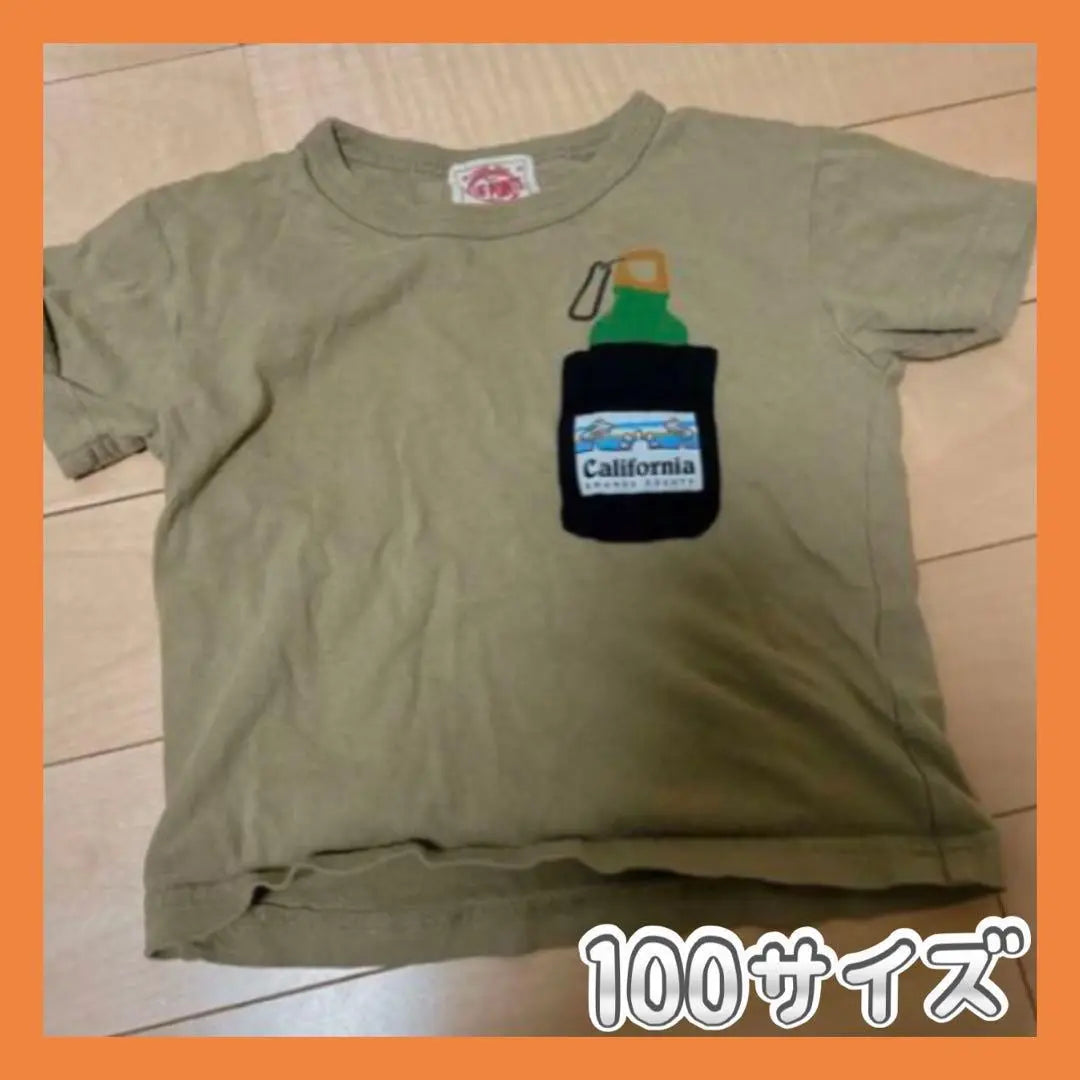 ☘ 100 Botella California Caqui Manga Corta Extranjera | ☘ 100 カルフォルニア カーキ ボトル 海外 半袖