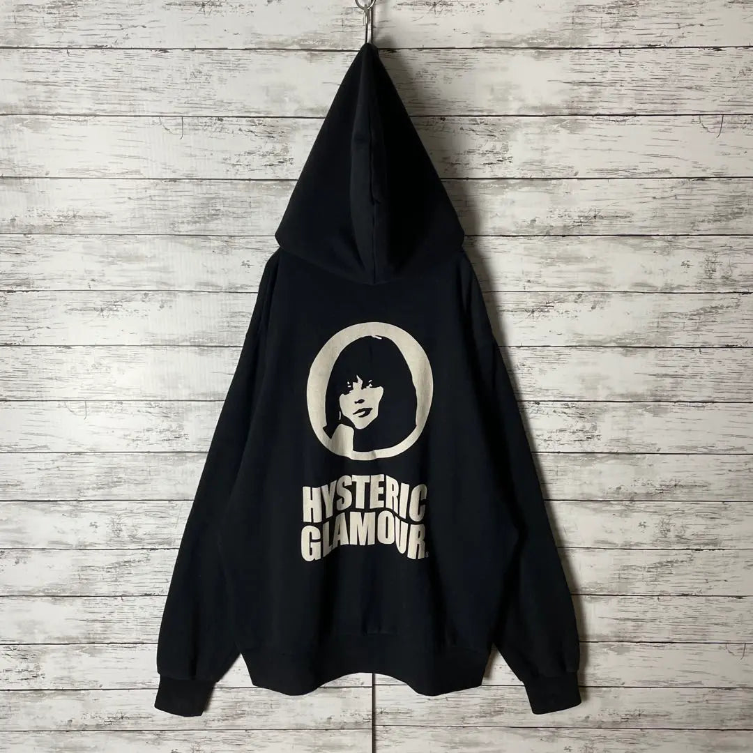 3008M [Super Rare Model XL] Hysteric Glamour ☆ His Girl Big Logo Hoodie