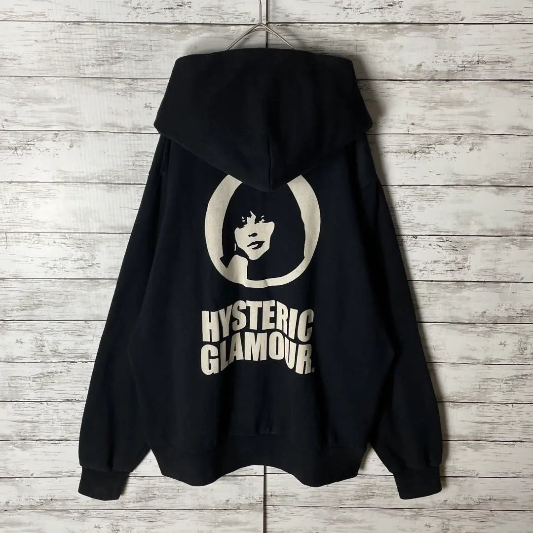 3008M [Super Rare Model XL] Hysteric Glamour ☆ His Girl Big Logo Hoodie