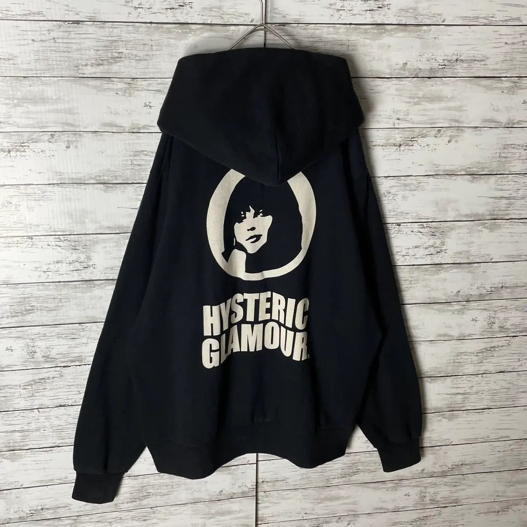 3008M [Super Rare Model XL] Hysteric Glamour ☆ His Girl Big Logo Hoodie