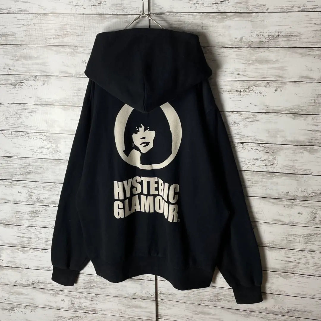 3008M [Super Rare Model XL] Hysteric Glamour ☆ His Girl Big Logo Hoodie