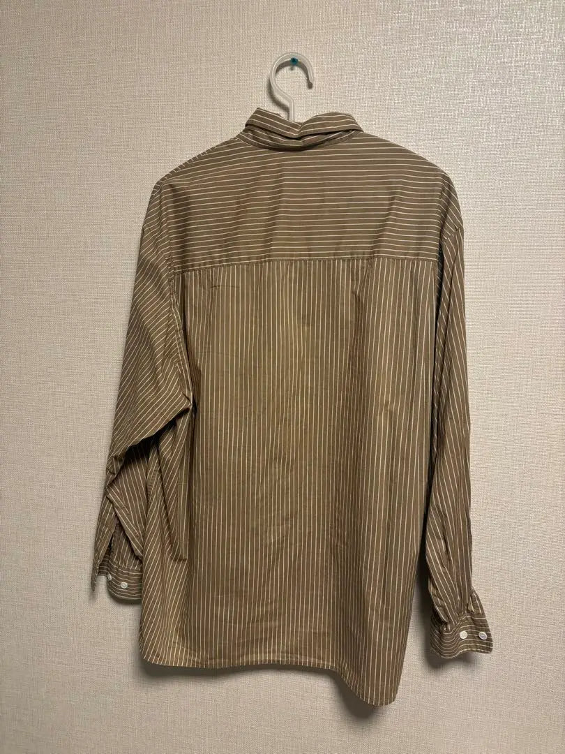 Brown striped long sleeve shirt