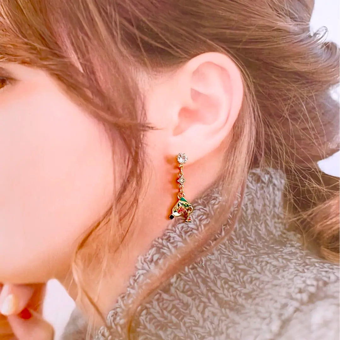 New Year, Japanese, Coming of Age Ceremony, Graduation, Entrance, 4-piece set❣️ Handmade earrings, earrings